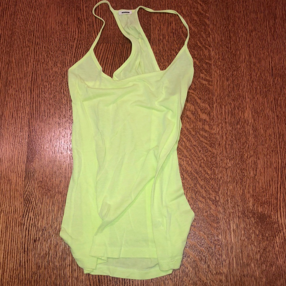 Neon yellow tank top